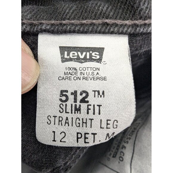 Vintage Levis 512 Jeans Womens 12 Petite Slim Fit Straight Leg Made USA 90s - Picture 13 of 14